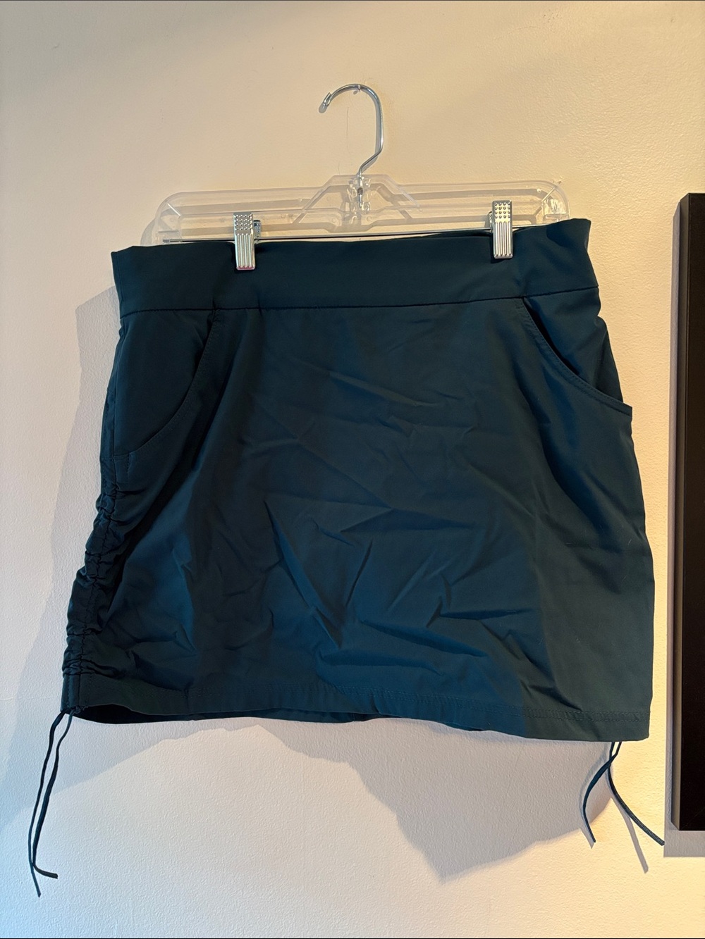 Columbia Dark Teal Mini Skort with Side Drawcords